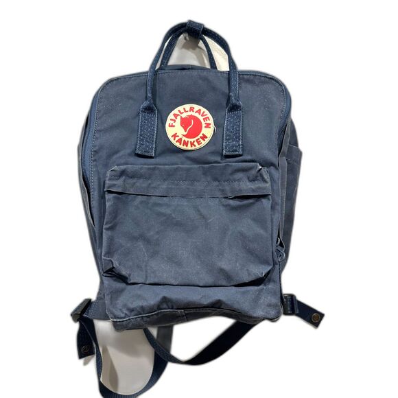 Fjallraven Kanken Classic Canvas Backpack Faded Deep Blue Unisex Travel School - Picture 1 of 16